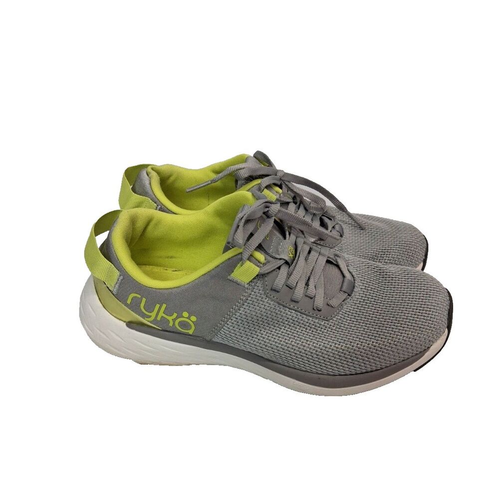 Ryko Women's Extra Memory Foam Insoles Yellow Gray Comfort Running Sneakers 7